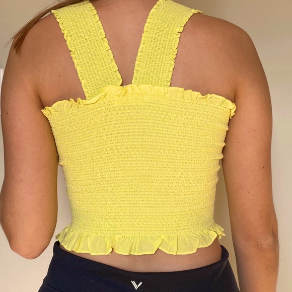 Editorial, « cotton candy LA » yellow cropped cami - Picture 2 of 2